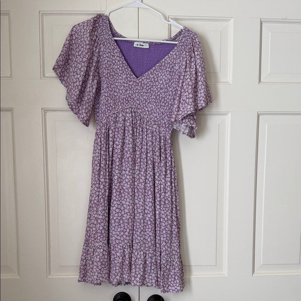 In Bloom Lavender Maternity Dress